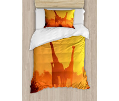 Sunset with Animals Duvet Cover Set