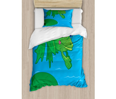 Diving Animal from a Leaf Duvet Cover Set