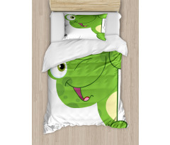 Cartoon Smiling Animal Duvet Cover Set