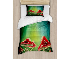 Mysterious Mushrooms Duvet Cover Set