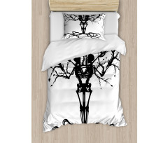 Bone Tree Gothic Duvet Cover Set