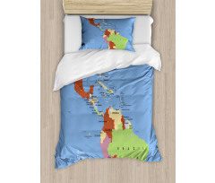 South North Pacific Ocean Duvet Cover Set