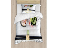 Sushi Smile Plate Top Photo Duvet Cover Set