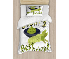 Sushi's Best Friend Cartoon Duvet Cover Set