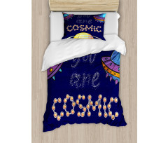 You are Cosmic Galactic Duvet Cover Set