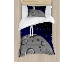 Man Landed on Moon Duvet Cover Set