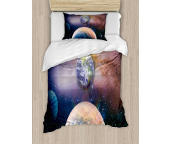 Panoramic Galaxy Scene Duvet Cover Set