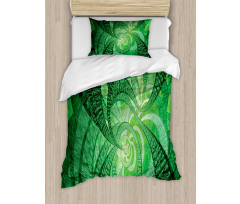 Abstract Swirling Spirals Duvet Cover Set