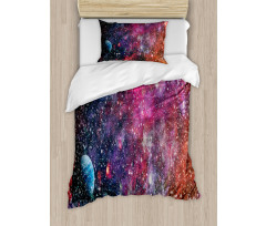 Abstract Jumble Space Duvet Cover Set
