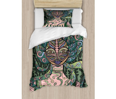 Modern Mystic Girl Duvet Cover Set