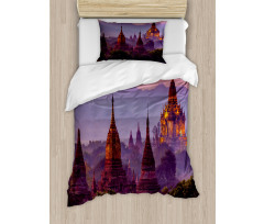 Ancient Building in Bagan Duvet Cover Set