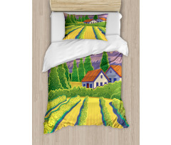 Vineyard Farm House Duvet Cover Set