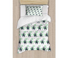 Wild Bamboos Zoo Nature Duvet Cover Set