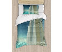 Graphic Frigid by the Sea Duvet Cover Set