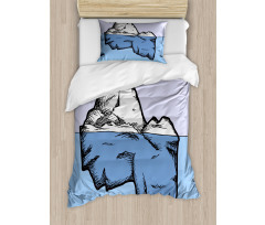 Ice Below and Above Water Duvet Cover Set