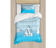 Frosty Elements Floating Duvet Cover Set