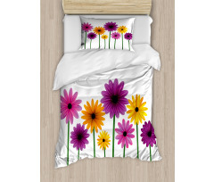 Simple Spring Flowers Duvet Cover Set