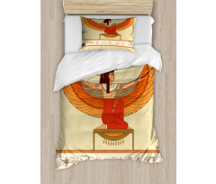 Historical Myth Woman Wing Duvet Cover Set