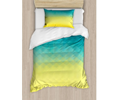 Polygonal Color Changes Duvet Cover Set