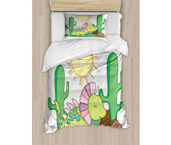 Styracosaurus Doodle Duvet Cover Set