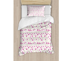 Girly Curly Stems Duvet Cover Set