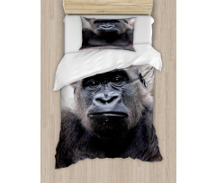 Close up Young Male Gorilla Duvet Cover Set