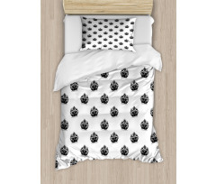 Repetitive Sketchy Duvet Cover Set