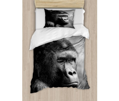 Close up Orangutan Portrait Duvet Cover Set