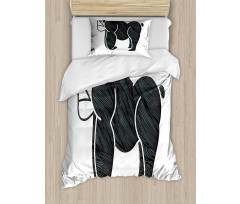 Angry Graphic Ape Standing Duvet Cover Set