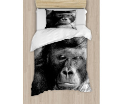 Ape Portrait Photography Duvet Cover Set