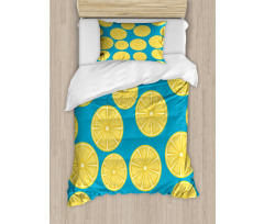 Vivid Citrus Slices Art Duvet Cover Set