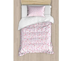 Curvilinear Heart Duvet Cover Set