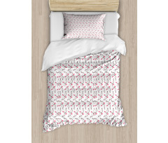 Love Arrows Motif Duvet Cover Set