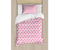 Floral Love Heart Duvet Cover Set