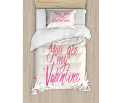 Romance Words Duvet Cover Set