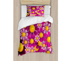 Flourish Flowers Cartoon Duvet Cover Set