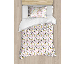 Abstract Pears and Apples Duvet Cover Set