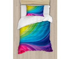 Abstract Smooth Lines Duvet Cover Set