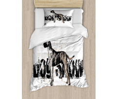 Sketch of Dog Duvet Cover Set