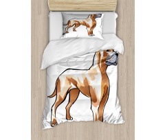 German Mastiff Dog Duvet Cover Set