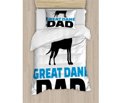 Dane Dad Text Duvet Cover Set