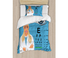 Female Ophthalmologist Duvet Cover Set