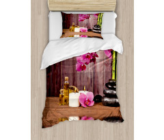 Spa Relax Candle Blossom Duvet Cover Set