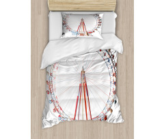 Double Round Ride Fun Duvet Cover Set