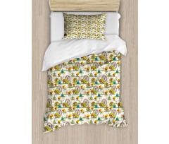 Funfair at Autumn Art Duvet Cover Set