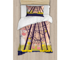 Cartoonish Fun Ride Duvet Cover Set