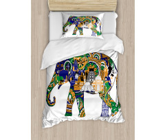 Elephant Asian Symbol Duvet Cover Set