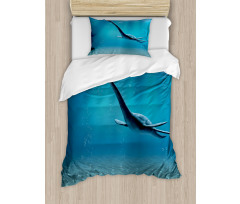 Aquatic Dinosaur Duvet Cover Set