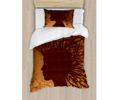 Autumnal Elements Hair Duvet Cover Set