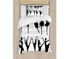 Monochrome Ballet Dancer Duvet Cover Set